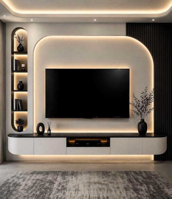 living room and kitchen