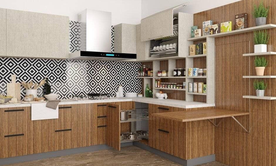 wooden kitchen cupboard design